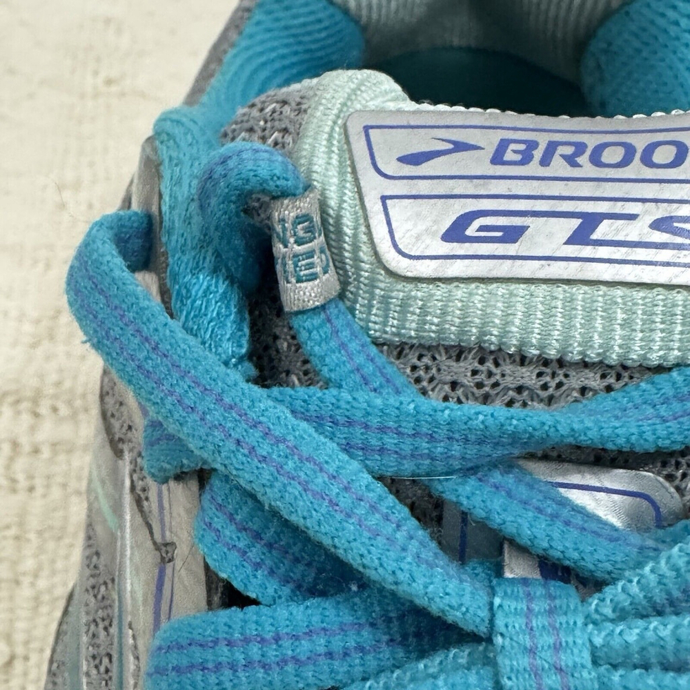Brooks Adrenaline GTS 16 Running Shoes Womens Size 10 Silver Teal 1202031B170 - Picture 4 of 16